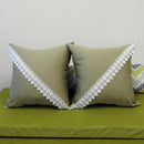 Alejandra Throw Pillow Covers (2PC) 18 X 18 Inches 100% Cotton Sateen