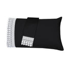 Black Pillowcases with embroidered eyelet  Cuff