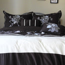 Chocolate Duvet Cover Set 5 Piece Myra, Full/Queen