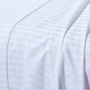 King Flat Sheet 110 X 102 Inches - Damask Stripe 100% Egyptian Cotton