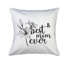 Mom Throw Pillow Cover 18 X 18 Inches 1000 Thread Count Cotton
