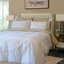 Remi Percale Duvet Cover Set Bicolor 100% Cotton Made USA color Linen