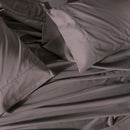 Gray percale sheet set made in usa 