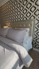 Duvet Cover Set Stripe 600 Thread Count