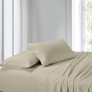 Attached Waterbed Sheet Set Stripe 300 Thread Count-Royal Tradition-Super Single Waterbed-Linen-Egyptian Linens