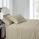 Split Queen Sheet Set Stripe 608 Thread Count-Egyptian Linens-LINEN-Egyptian Linens