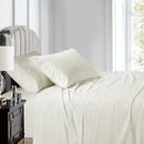 Flex Top California King Sheet Set - 608 Damask Stripe-Royal Tradition-Ivory-Egyptian Linens