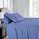Flex Top California King Sheet Set - 608 Damask Stripe-Royal Tradition-Periwinkle-Egyptian Linens