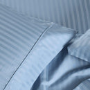 Split California King Sheet Set - Striped 650 Thread Count-Egyptian Linens-BLUE-Egyptian Linens