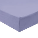 Flex Top California King Fitted Sheet Only -Solid 340 Thread Count-Royal Tradition-Periwinkle-Egyptian Linens