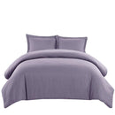 Wrinkle-Free Cotton Blend 600 Thread Count Duvet Cover Set-Royal Tradition-Full/Queen-Lilac-Egyptian Linens