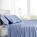Olympic Queen Bed Sheet Set - 100% Bamboo Viscose-Royal Tradition-Periwinkle-Egyptian Linens