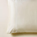 Silky Cotton, Bamboo-Cotton Blended 2 Pillowcases (Hybrid)-Royal Tradition-Standard Pillowcases Pair-Ivory-Egyptian Linens