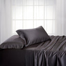 Split King Dual King Adjustable Bed Sheets Set - Bamboo Cotton (Hybrid)-Royal Tradition-Charcoal-Egyptian Linens
