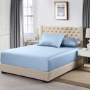 Top Split Flex King Fitted Sheet Only - Solid 608 Thread Count-Royal Tradition-Blue-Egyptian Linens