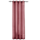 Abri Grommet Crushed Sheer Window Treatment (Single)-Royal Tradition-50 x 108" Panel-Burgundy-Egyptian Linens