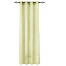 Abri Grommet Crushed Sheer Window Treatment (Single)-Royal Tradition-50 x 63" Panel-Gold-Egyptian Linens