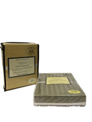 Combed Cotton Split Corners Damask Stripe Bed Skirts-Royal Tradition-Egyptian Linens