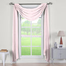 Abri Rod Pocket Crushed Sheer Curtain Panel (Single)-Royal Tradition-50 x 216" Scarf-Mauve-Egyptian Linens