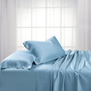 Split King Dual King Adjustable Bed Sheets Set - Bamboo Cotton (Hybrid)-Royal Tradition-Blue-Egyptian Linens