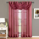 Abri Grommet Crushed Sheer Window Treatment (Single)-Royal Tradition-Egyptian Linens