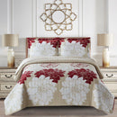 Helena Burgundy Quilt - Bedspread Set