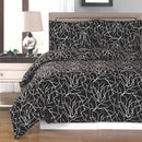 Duvet Cover Set - Ema-Royal Tradition-Full/Queen-Black/White-Egyptian Linens