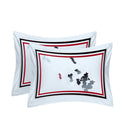 Florence Embroidered 100% Cotton 3-Piece Duvet Cover Set-Royal Tradition-Standard Shams (Pair)-Egyptian Linens