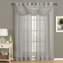 Abri Grommet Crushed Sheer Window Treatment (Single)-Royal Tradition-Egyptian Linens
