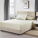 Flex King Fitted Sheet Only - Eucalyptus 600 Thread Count-Abripedic-Ivory-Egyptian Linens