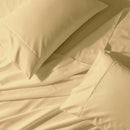 Split Cal-King Sheet Set - Percale Crispy Soft Sheet Set-Abripedic-Gold-Egyptian Linens