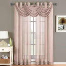 Abri Grommet Crushed Sheer Window Treatment (Single)-Royal Tradition-Egyptian Linens