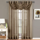 Abri Grommet Crushed Sheer Window Treatment (Single)-Royal Tradition-Egyptian Linens