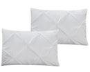 White Oxford Comforter Set Double Needle Luxury Soft Pinch Pleated-Royal Tradition-Egyptian Linens