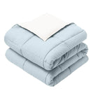 Reversible Lightweight Plush Down Alternative Throw / Home & Travel Blanket