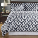 Duvet Cover Set - Sierra-Royal Tradition-Twin/Twin XL-Gray/White-Egyptian Linens