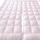 Top Split California King Plush 2 Inches Mattress Pad Down Alternative Anchor Bands-Royal Tradition-Egyptian Linens