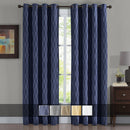 100% Blackout Curtain Jacquard Thermal Insulated Victoria Panels ( Set Of 2)-Royal Tradition-Egyptian Linens
