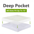 Waterproof Antibacterial Hypoallergenic Bamboo Mattress Protector-Royal Tradition-Egyptian Linens