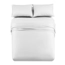 Flex King ( Top Split King) Sheet Set - Eucalyptus 600TC Tencel Lyocell-Abripedic-White-Egyptian Linens
