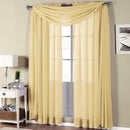 Abri Rod Pocket Crushed Sheer Curtain Panel (Single)-Royal Tradition-Egyptian Linens