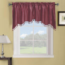 Soho Swag Valance 70"Wx30"L-Royal Tradition-Burgundy-Egyptian Linens