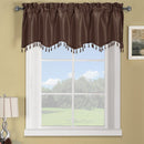 Soho Straight Valance 70"Wx17"L (Single)-Royal Tradition-Chocolate-Egyptian Linens