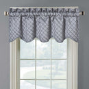 Diamond Pintuck Lined Valance Scalloped Decorative 52"Wx19"L (Single)-Wholesale Beddings