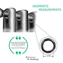 Black & White Meridian Room-Darkening Thermal Insulated Curtain Pair (Set of 2 Panels)-Royal Tradition-Egyptian Linens