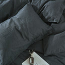 Pre-washed Belgian Flax Linen Cotton Duvet Cover Set