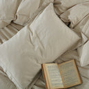 Pre-washed Belgian Flax Linen Cotton Duvet Cover Set