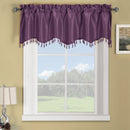 Soho Straight Valance 70"Wx17"L (Single)-Royal Tradition-Purple-Egyptian Linens