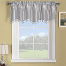 Soho Straight Valance 70"Wx17"L (Single)-Royal Tradition-Silver-Egyptian Linens
