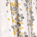 Weeping Flowers Room Darkening Curtain Panel Pair - 84 Inches Long - Yellow/Grey-Royal Tradition-Egyptian Linens